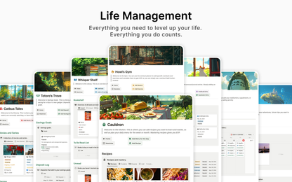 Gamified Life OS | Gamification System | Notion Featured